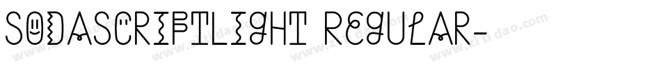 SodaScriptLight Regular字体转换